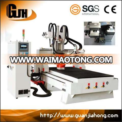 Auto Tool Changer Woodwofking CNC Center with Hsd Drill and Saw