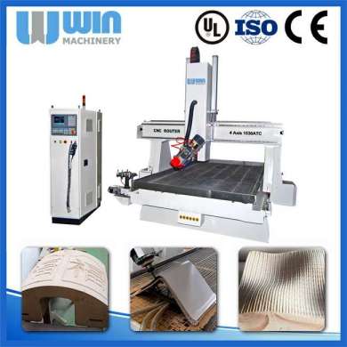 Furniture Carving Door Making 4axis1530atc CNC Wood Engraving Machine